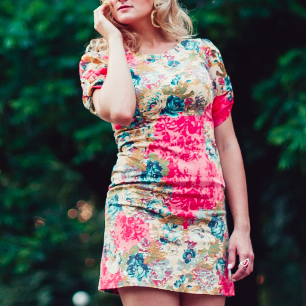 Mini floral dress